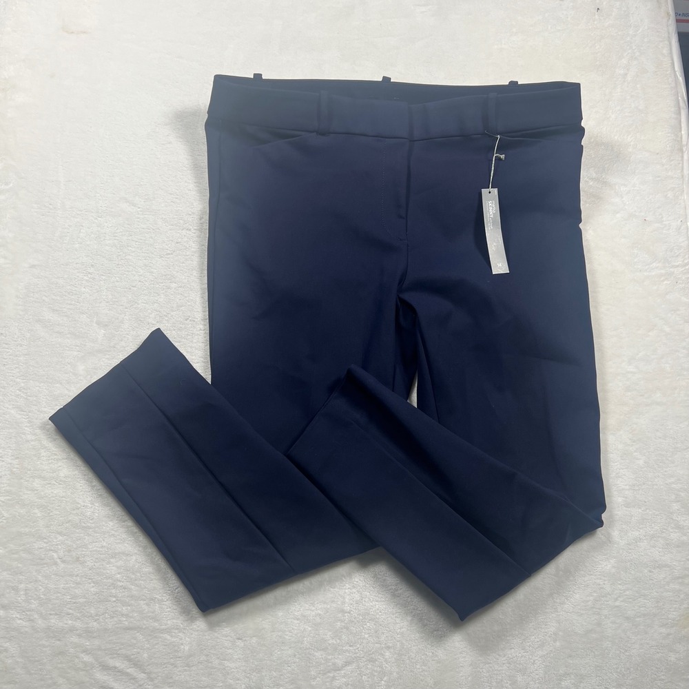 LOFT Marisa Skinny Ankle Pants Women 14 Blue Dress Trousers NWT Office Classic